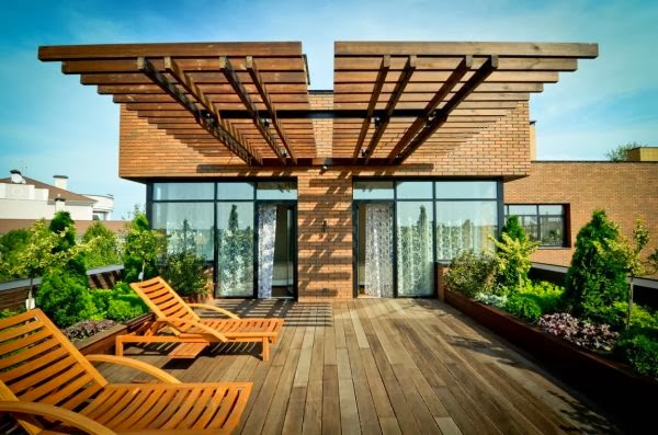 Sàn gỗ sân thượng ngoài trời làm từ vật liệu composite giả gỗ 3 san-thuong-04