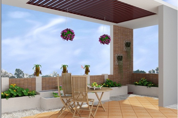 Sàn gỗ sân thượng ngoài trời làm từ vật liệu composite giả gỗ 9 vuon-tren-san-thuong-cho-thiet-ke-nha-pho-4