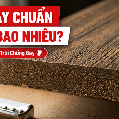 Sàn gỗ ngoài trời dày bao nhiêu